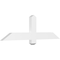 Ekena Millwork Eugene Architectural Grade PVC Gable Bracket, 48"W x 14"H x 2"D x 4"F, 7/12 Pitch GBP048X14X0204EUG00 - alternate 1
